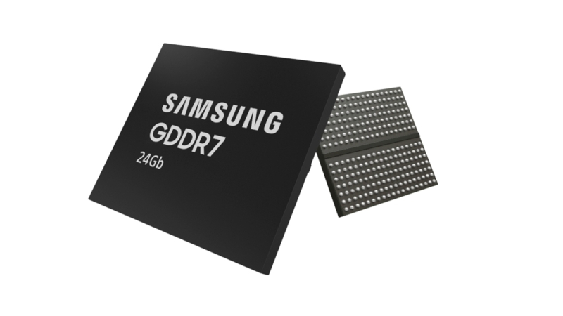 
Samsung представила пам’ять GDDR7 у модулях 3 ГБ — у півтора раза більша та удвічі швидша 